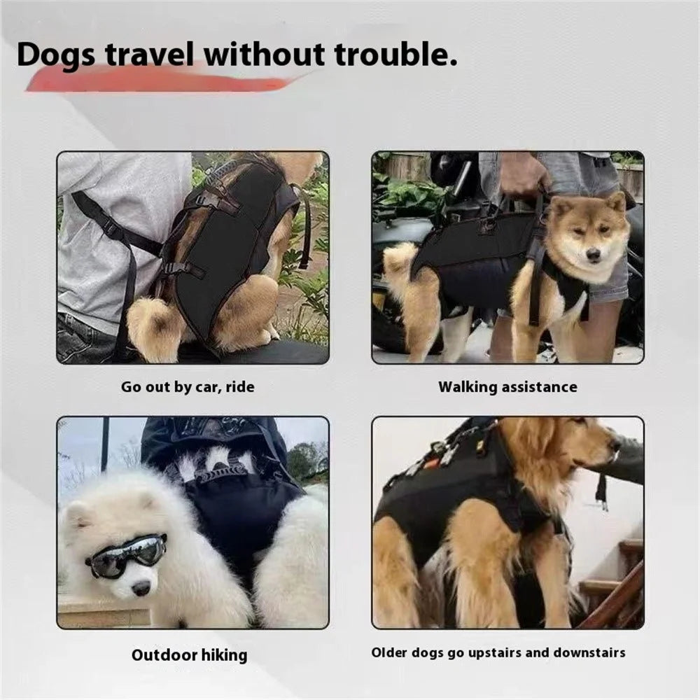 Pet Carrier Backpack for 25-35Kg Dog Front-Facing Carrier Adjustable Hands-Free Chest Bag Gift for Hiking / Biking / Camping, L Size - 4
