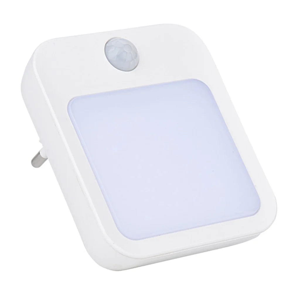 Motion Sensor Night Light Plug-In Warm White LED Stepless Dimmable Light for Bedroom Hallway Bathroom - EU Plug - 2
