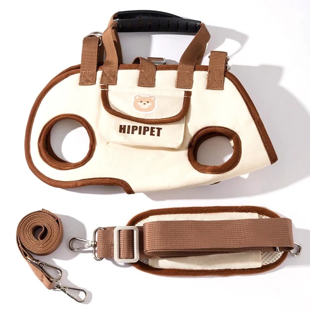M Size Pet Carrier for 4-6.5Kg Dogs Shoulder Handbag Pet Traction Pack Portable Breathable Crossbody Bag Gift - 1