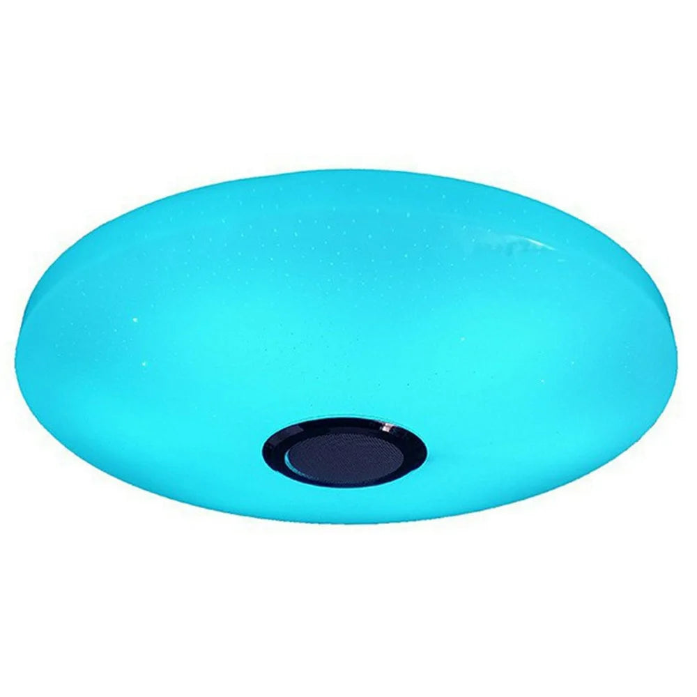 Round LED Music Ceiling Light  38CM 36W Bluetooth-Compatible Smart RGB Colorful Lamp Support Remote / APP Control - 1