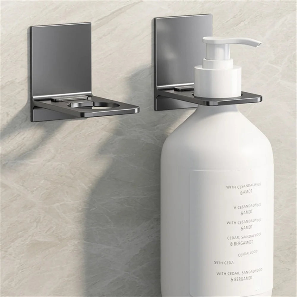 Shower Gel Bottle Hanging Holder Bathroom Washroom No Drilling Bracket Shampoo Hanger Rack Organizer - 2