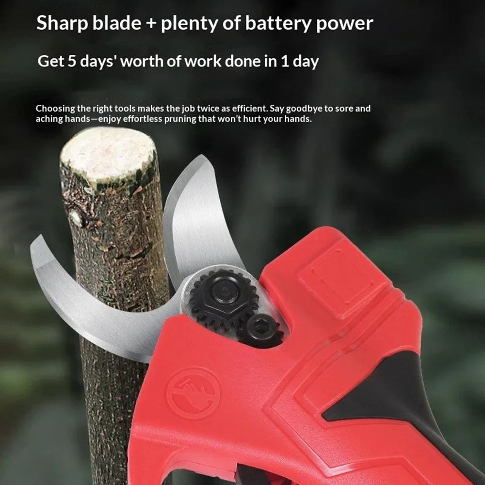 MDHL JZQ-66 21V Cordless Pruning Shears 650W Brushless Motor 2.5cm Cutting Electric Garden Tool - 2