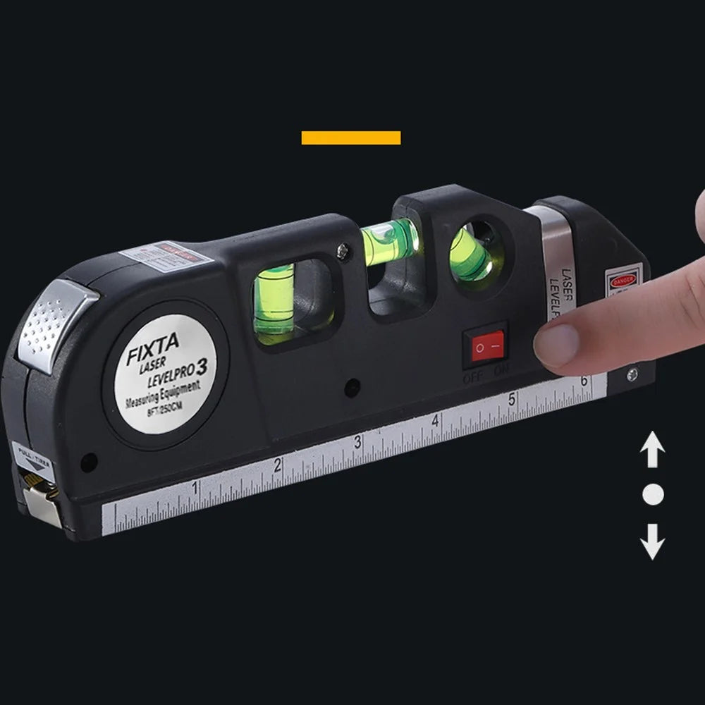 Multifunction Cross / Straight Line Infrared Laser Level Horizontal Vertical Laser Leveling Instrument Measure Tape - 5