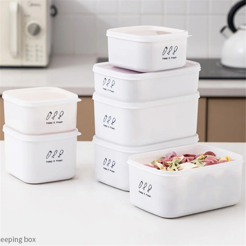 700ML PP+PE Refrigerator Organizer Bin Food Storage Container (BPA-Free, No FDA) - 2