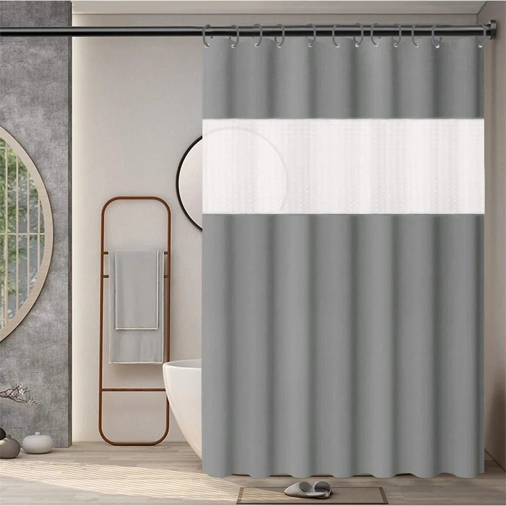 CS-058 Thickened PEVA 180x180CM Shower Curtain Shower Liner Waterproof Drape - White - 5