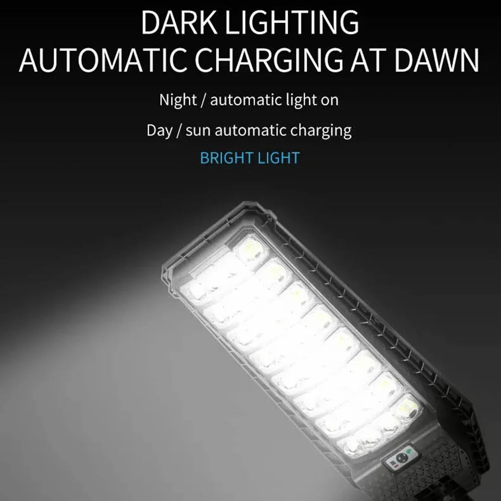 W7208-3 Outdoor Waterproof Home Yard Light Solar Powered LED Bright Garden Lamp (3 Rows) - 3