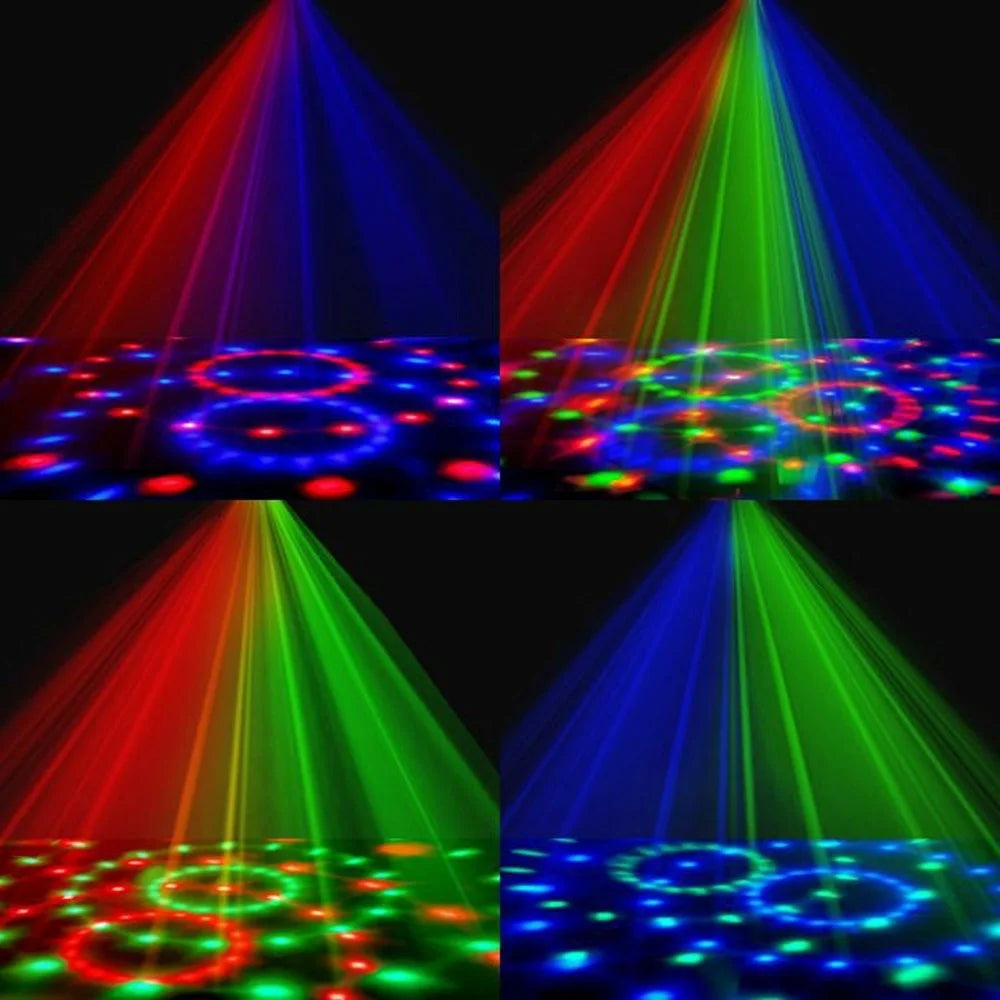3W Sound Activated Striped Mini Magic Ball LED Light RGB Stage Lamp for KTV Bar (Without Remote) - 5
