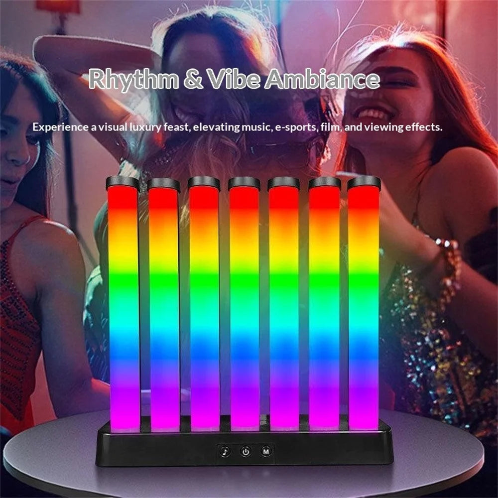 KBB-50 RGB Gaming Ambient Light Desktop Sound Reactive Rhythm Lamp with Button / Bluetooth-Compatible APP Control for Bedroom - 7
