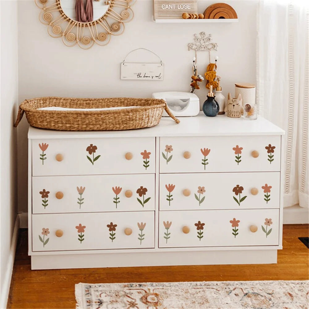 36Pcs / Set Cute Flower Wall Sticker Living Room Bedroom Decal Home Furniture Decor (No EN71 Certification) - 5