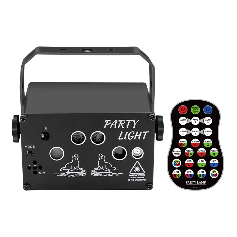T10 Dreamy Laser Light Stage KTV Flash Light Voice-activated Remote Control Disco Party Atmosphere Lamp - 2