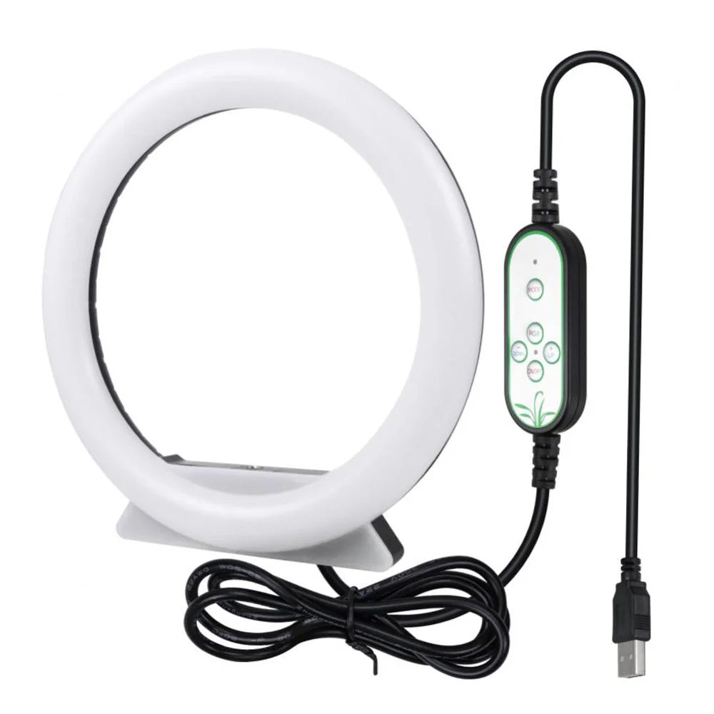 18CM Diameter RGB LED Selfie Ring Light Vlogging Video Lamp Live Broadcast Fill Light, Size: M - 1