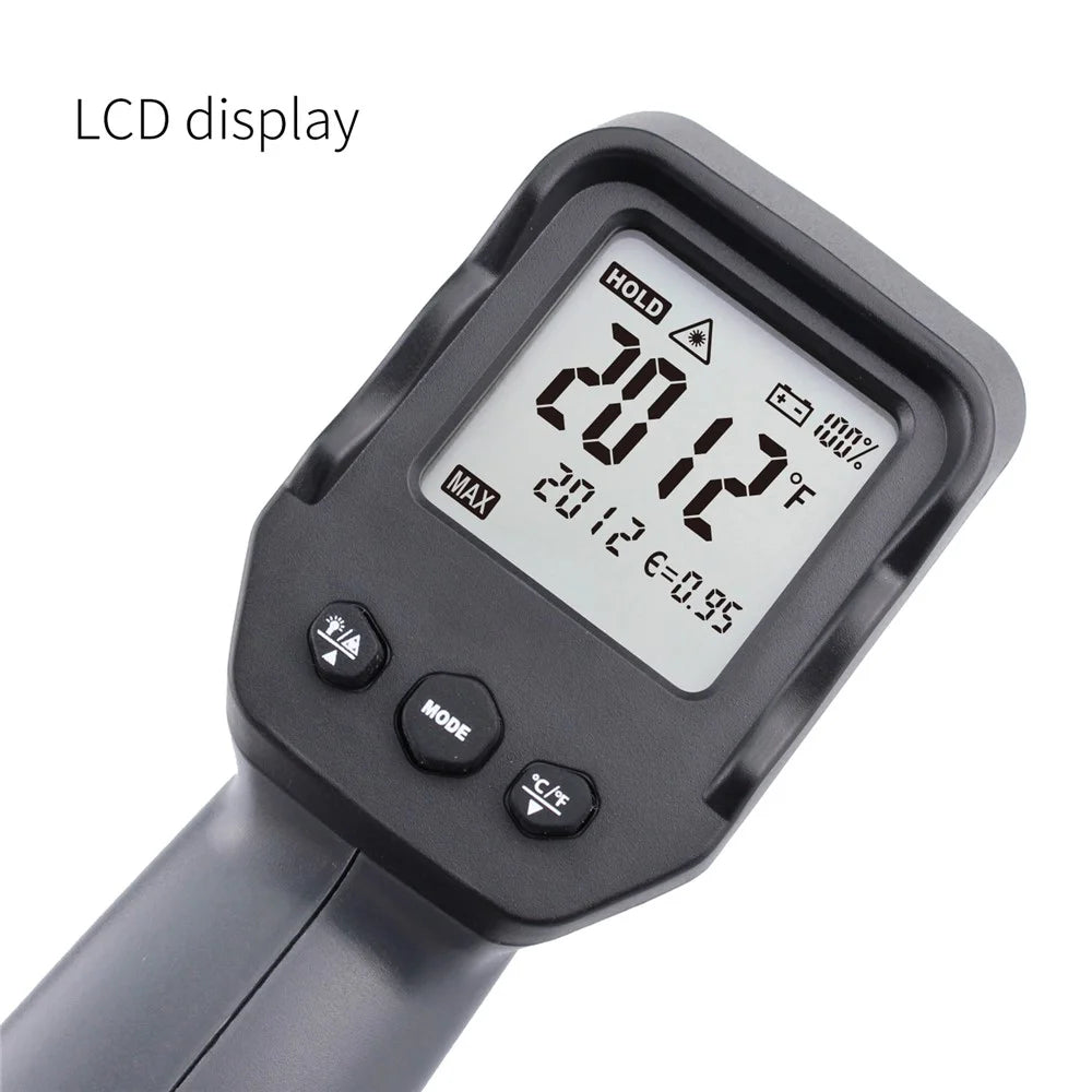 KAEMEASU KM-IT1100 Non-Contact Infrared Thermometer Dual-laser Industrial Temperature Measurement Tool - 6