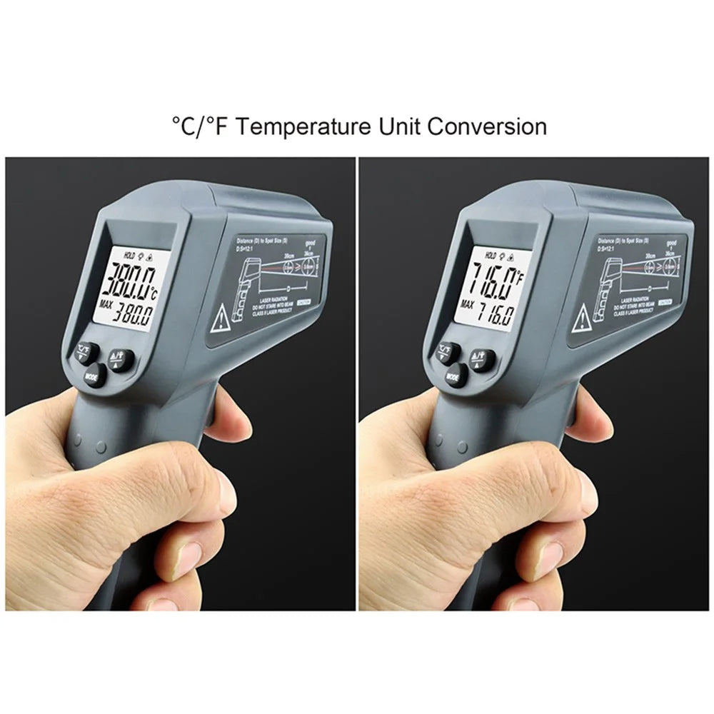 KAEMEASU KM-550AH Non-contact Temperature Measuring Gun Industrial Infrared Thermometer - 7