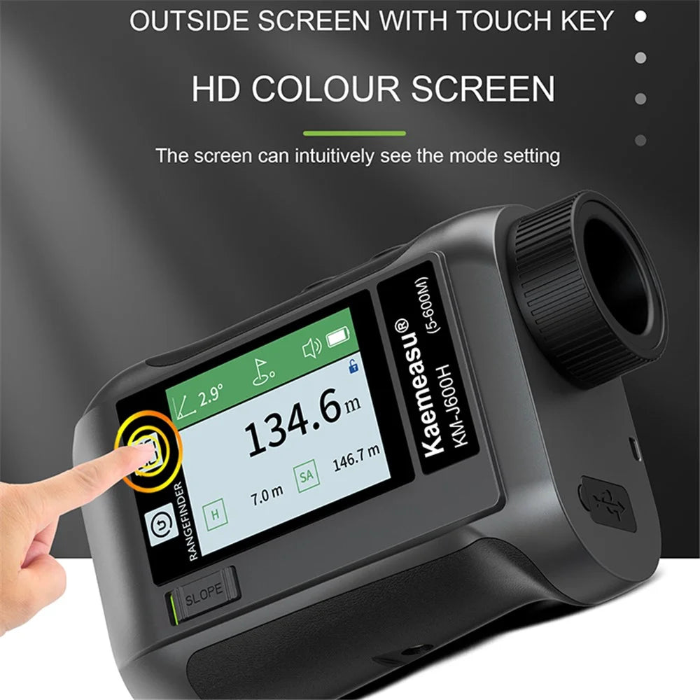 KAEMEASU KM-J800H 5-800m Golfing Range Finder Measuring Tool Voice Broadcast Golf Rangefinder Laser - Black - 2