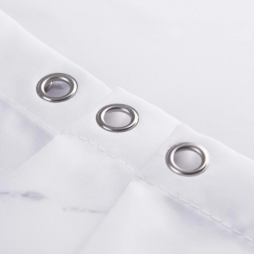 120x180cm Shower Curtain Marble Print Pattern Mildew Resistant Curtain - YL230408-C1 - 5