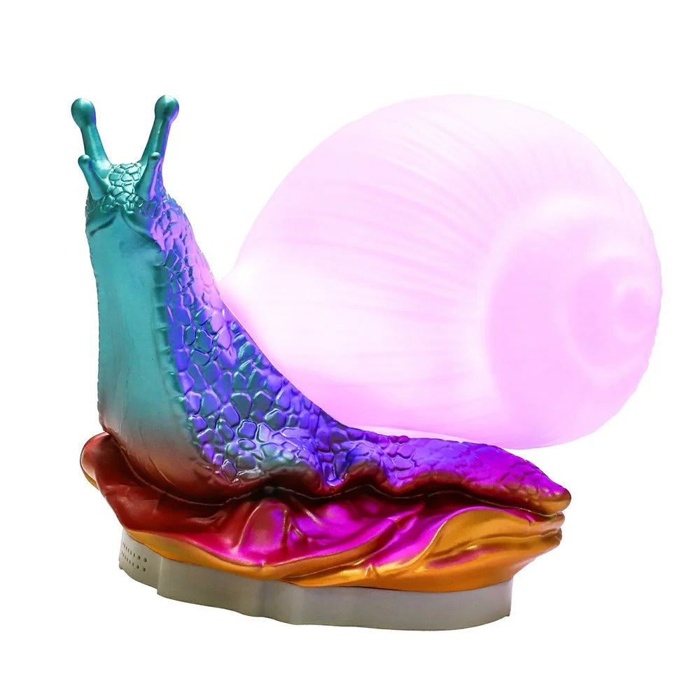 WN1089 RGB Color Changing Snail Night Light Dimmable Breastfeeding Bedside Lamp - 1