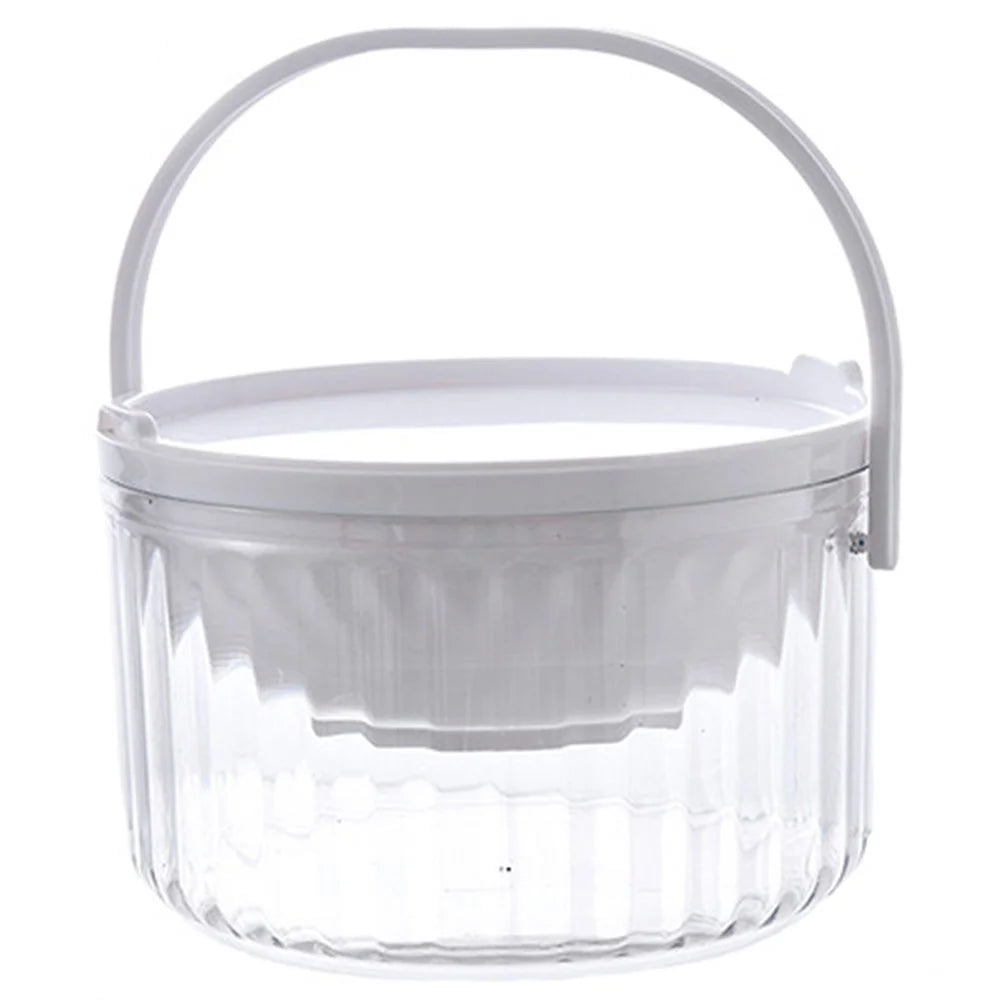 Ice Chilled Serving Tray Kitchen Refrigerated Veggie Tray Iced Salad Bowl (BPA Free, No FDA) - White - 1
