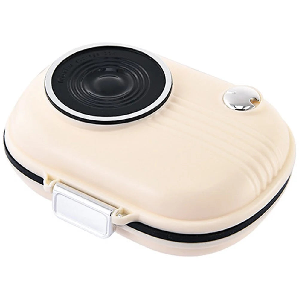 Camera Shape 7 Days Weekly Pill Dispenser Organizer Box Daily Medicine Storage Case, Size L (BPA Free, No FDA) - 1