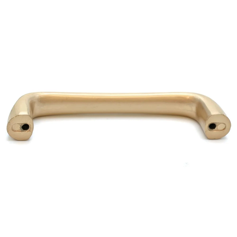 6891-128 147mm Modern Minimalist Cabinet Handle, Solid Zinc Alloy Drawer Pulls, Gold - 2