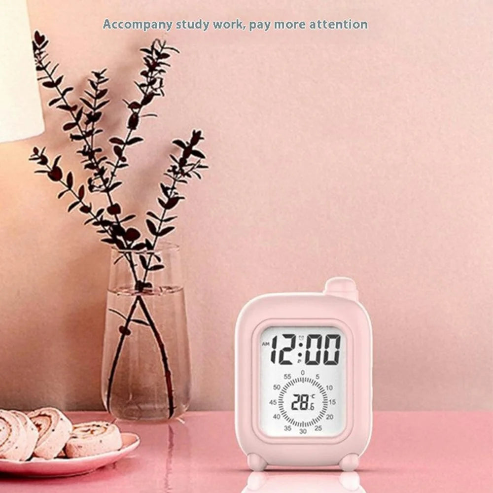 Mini Suitcase Shape Rechargeable Visual Timer Clock Study Work Self-Discipline Time Management Tool - Pink - 3