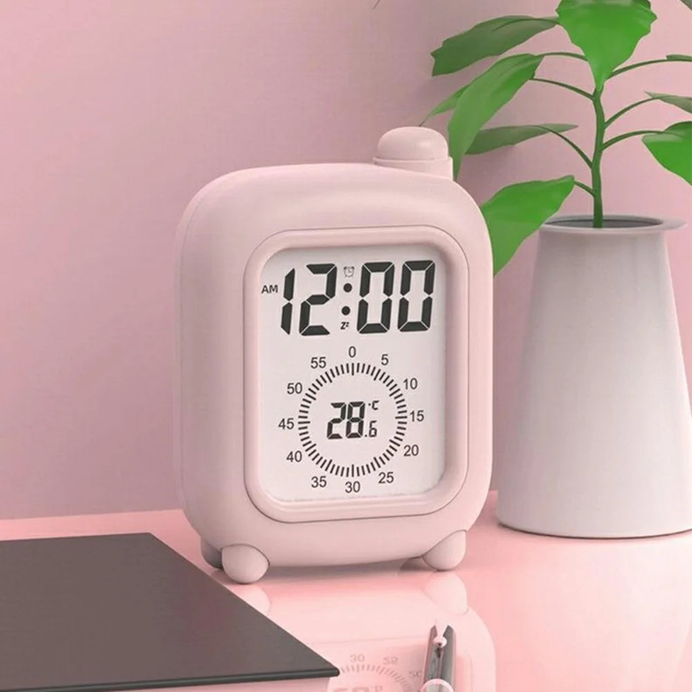 Mini Suitcase Shape Battery Powered Visual Timer Clock Study Work  Self Discipline Time Management Tool - Pink - 5