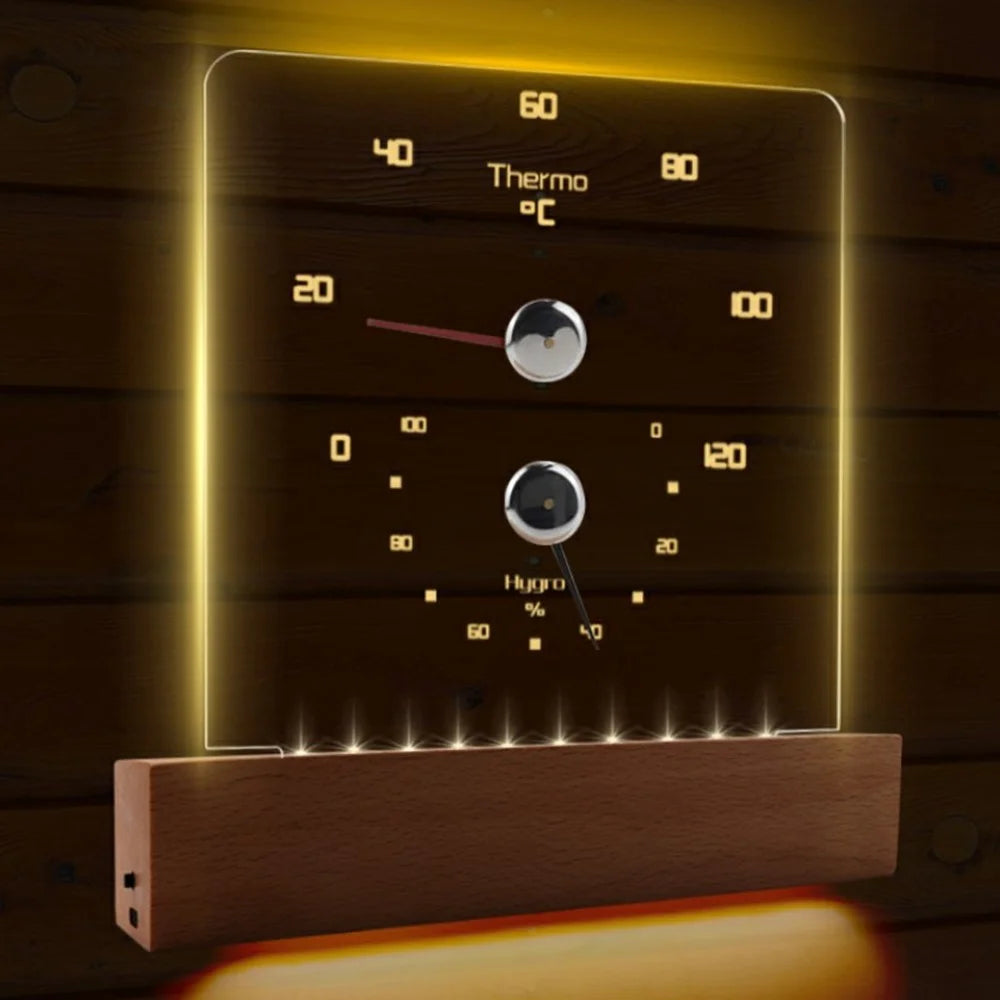 TS-JX810 Sauna Room Thermometer Hygrometer with Bimetal Pointer Steam Room Temperature Humidity Meter - 3