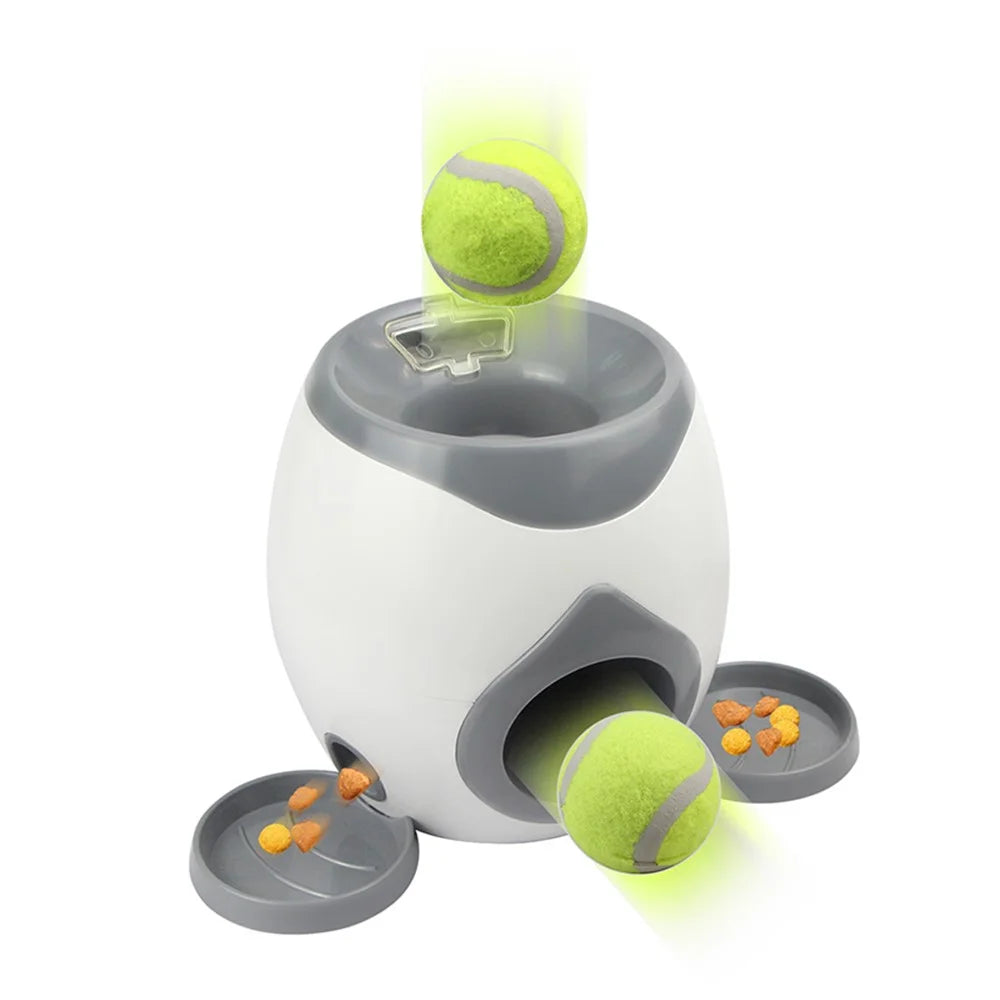TG-CTOYO47 Dog Tennis Ball Launcher Snack Encouragement Machine Interactive Ball Launcher Dog Ball Thrower Pet Gift - 4