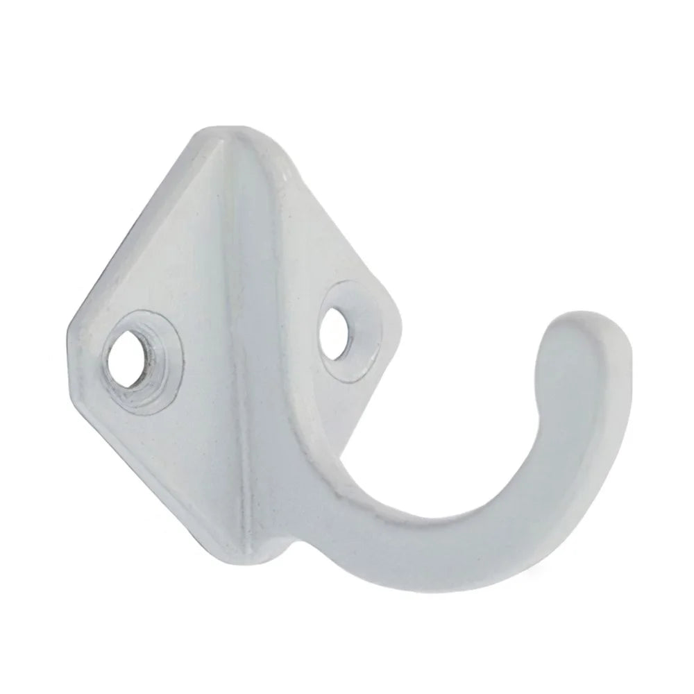 Vintage Hanger Zinc Alloy Door Hook Bedroom Bathroom Wall Hook Rack for Clothes Coat Hat Bag Towel - White - 1