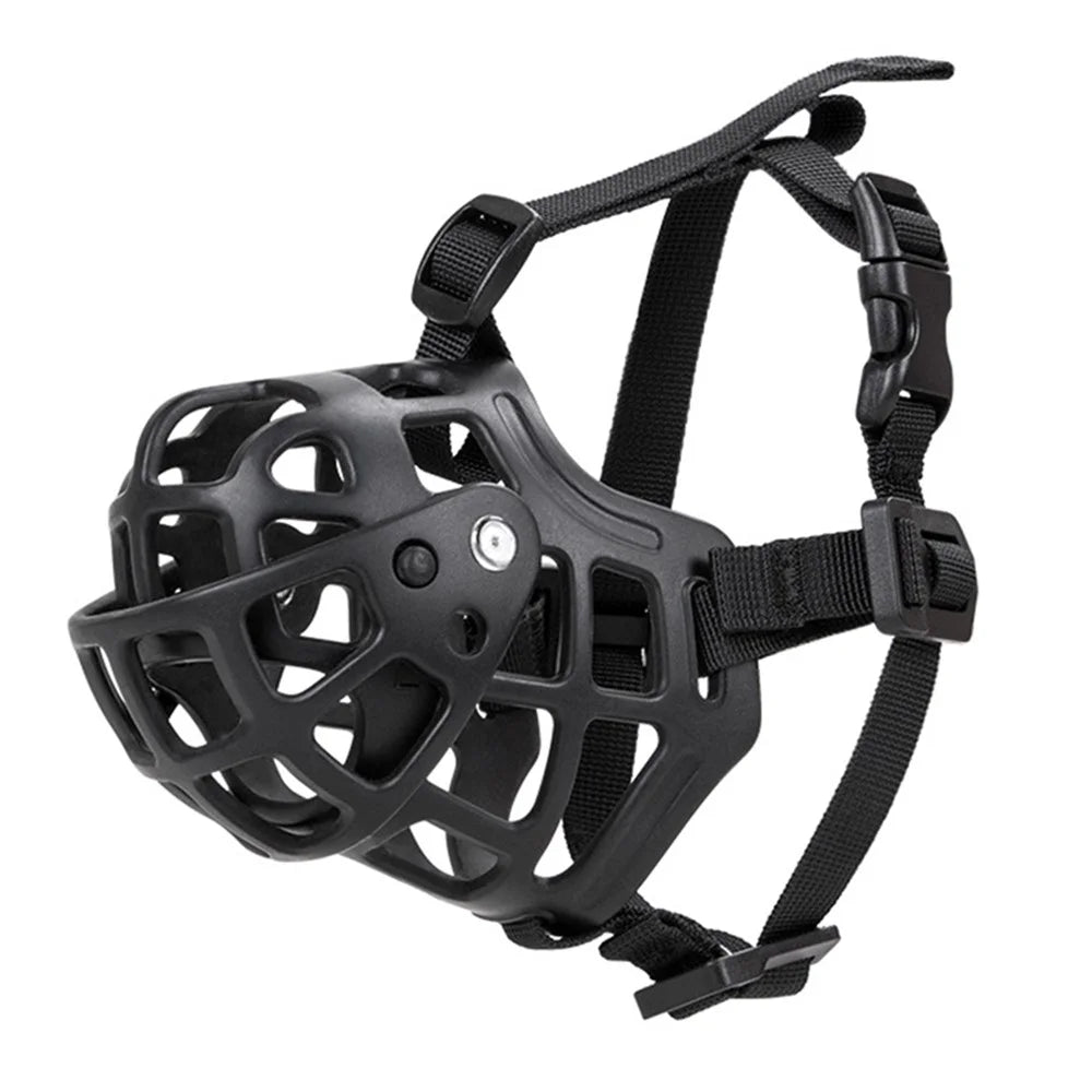 Adjustable Anti-bite Soft Silicone Dog Muzzle Pet Gift Dog Anti-barking Mouth Cover, Size M - Black - 1