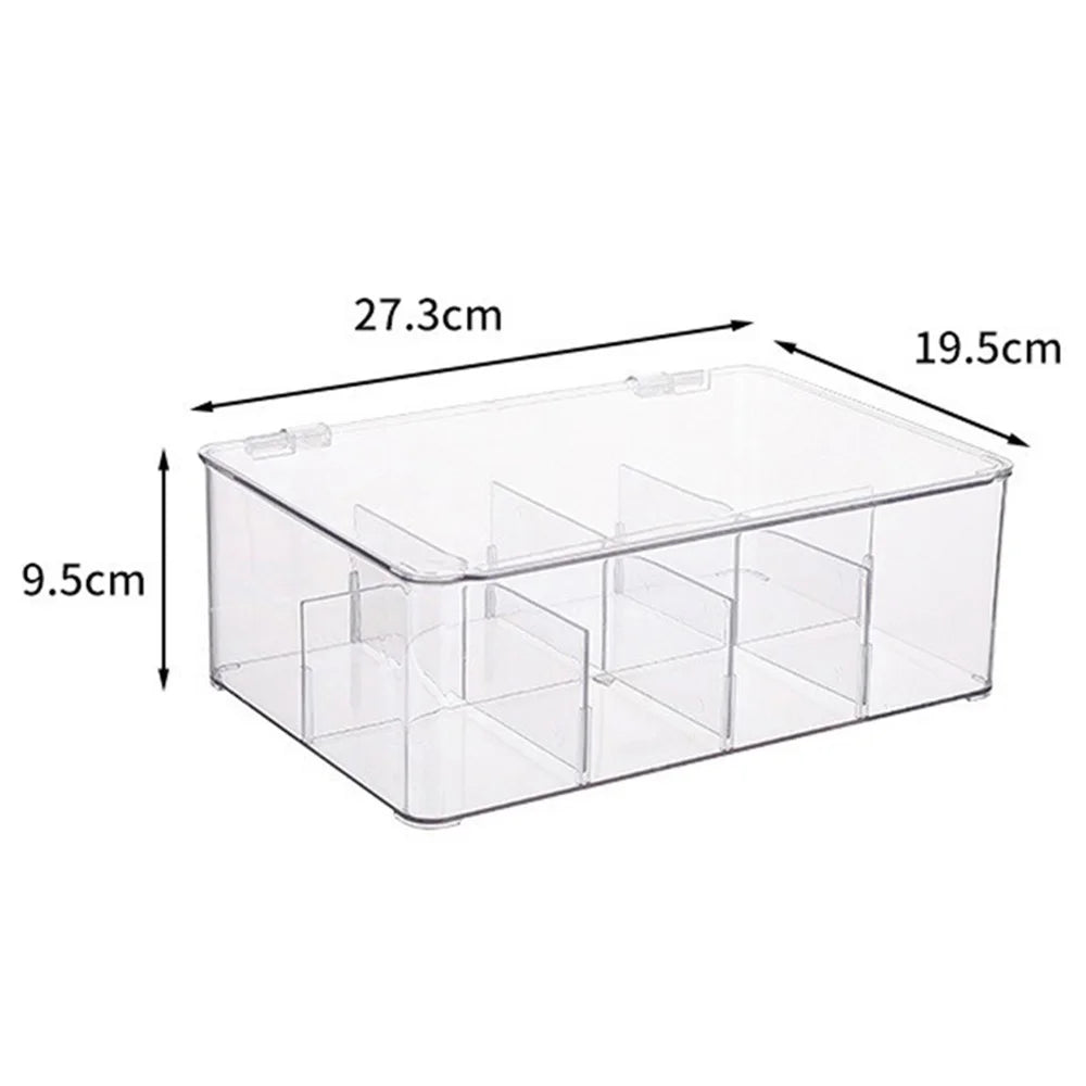 TY-0925 Flip Top Coffee Tea Bag Storage Box Transparent PET Organizer Container - 6