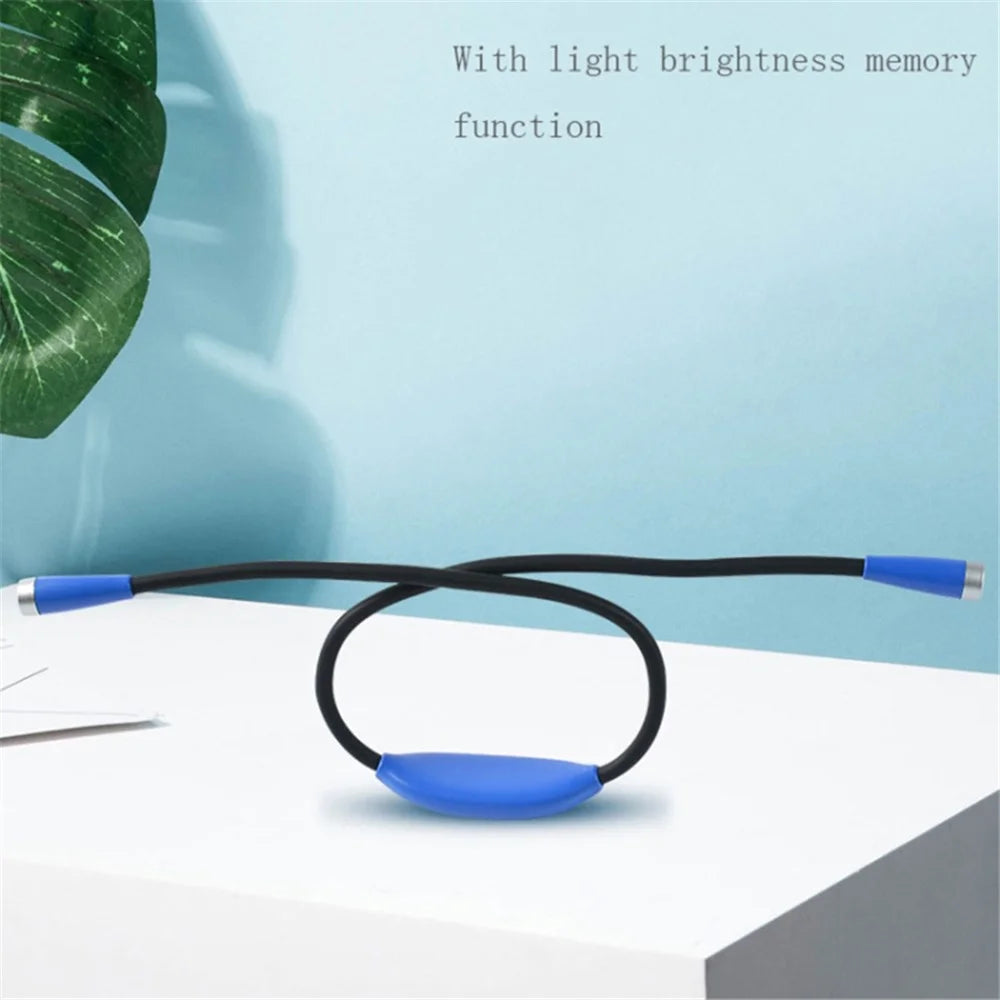 YJD5321 4LED Neck Hung Light Hands-free Rechargeable Night Reading Lamp Stepless Dimming Book Light - 2