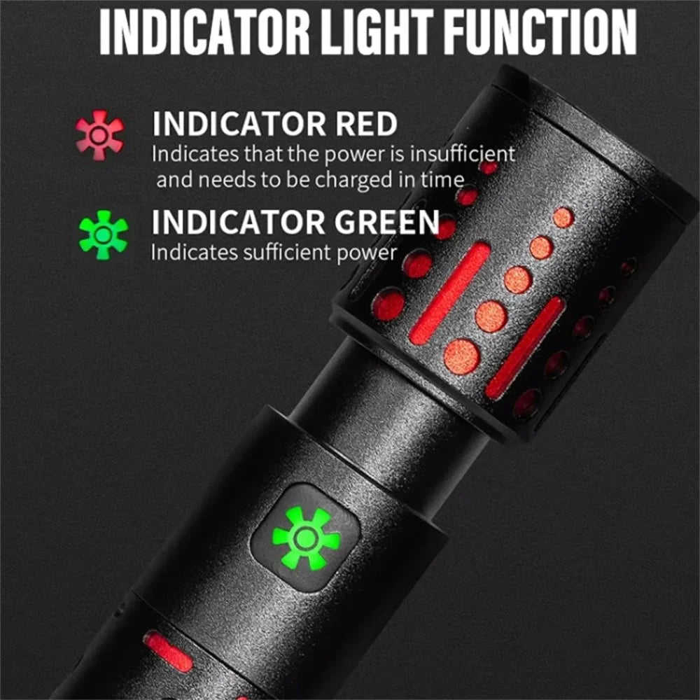XQ-S50 Mini Laser Flashlight Zoomable LED Pen Clip Emergency Repair Torch with 18650 Battery - 4