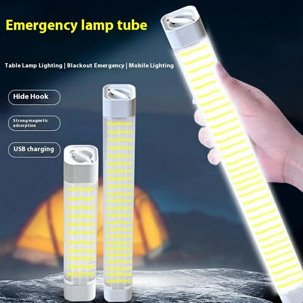 50W 65000K Waterproof LED Rechargeable Light Tube Magnetic Hanging Outdoor Emergency Lamp - 2