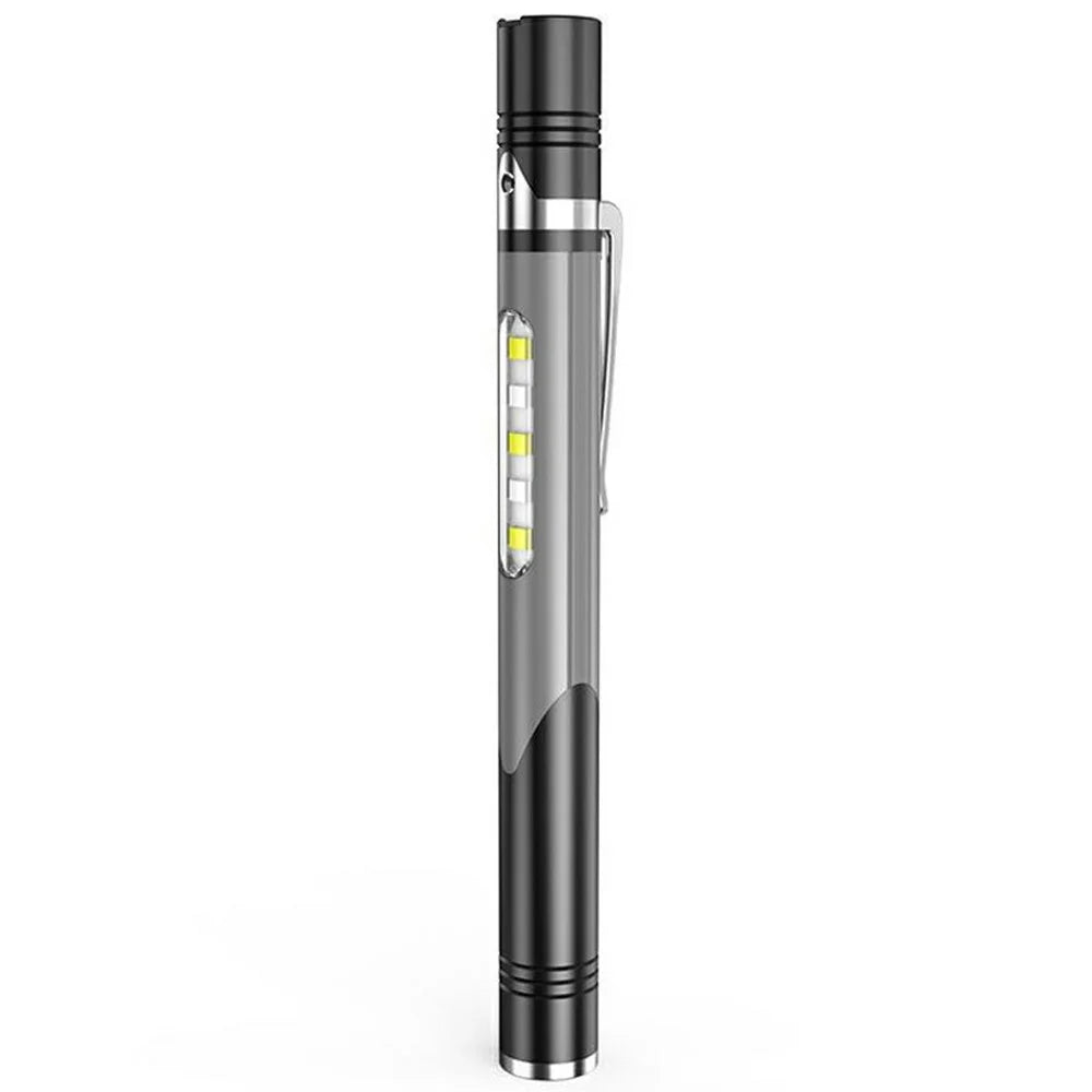 B35 Pen Light Portable Flashlight Dual with Color Light Source for Medical Examination  /  Outdoor Emergency - Grey - 1