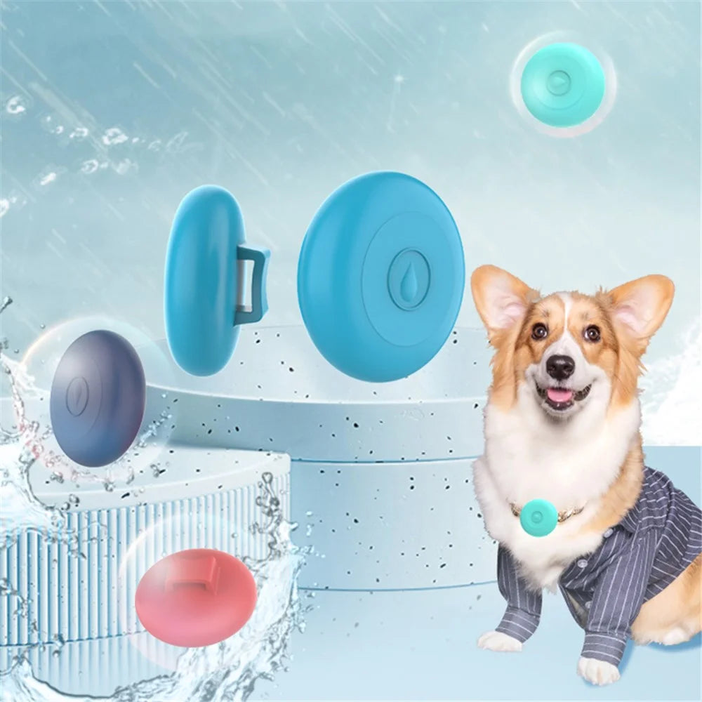 For AirTag Pet Collar Anti-lost Locator Tracker Silicone Case Protective Sleeve, Size S - Sky Blue - 2