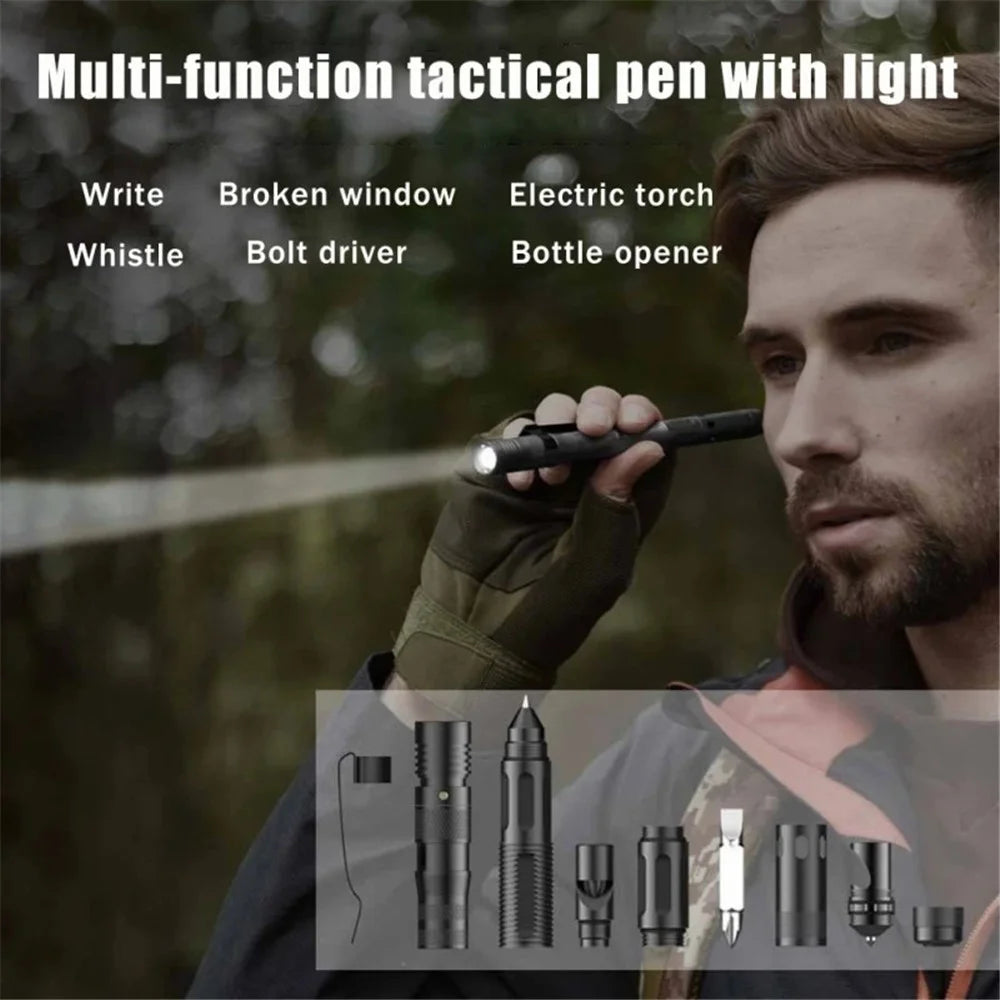 ZSB-03 Window Hammer Flashlight Self-defense Multifunctional Tactical Pen Outdoor Survival Tool - 3