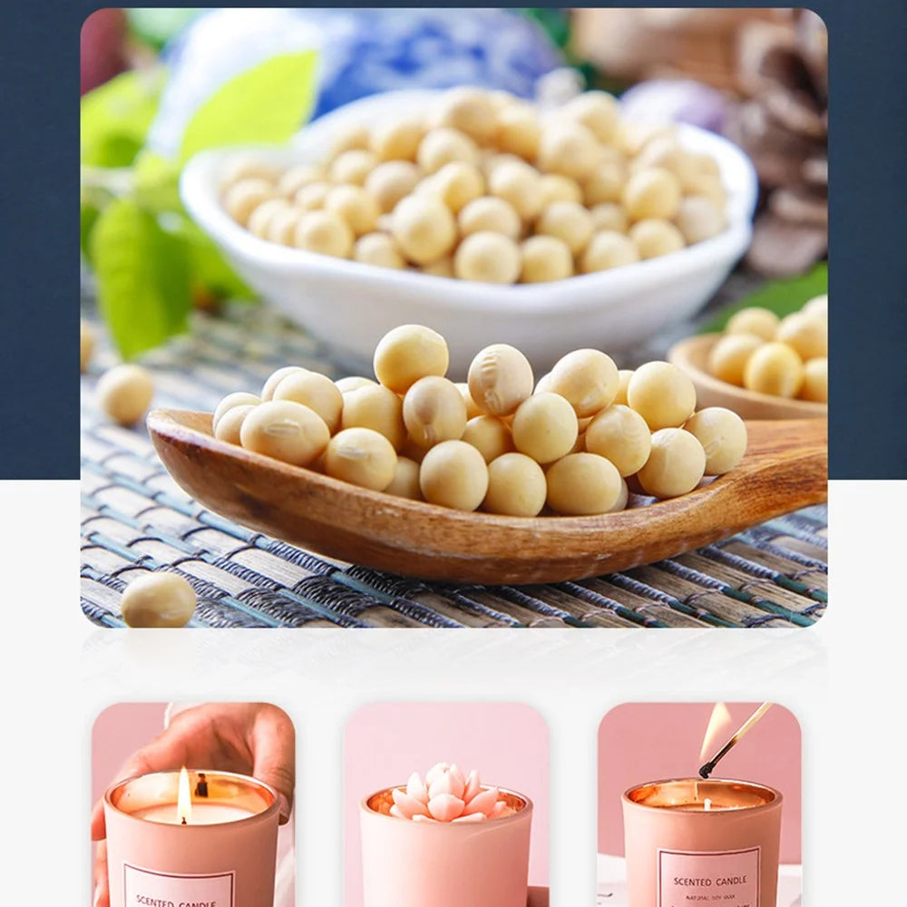 XY187 Electroplating Pink Glass Jar Fragrance Scented Candle Home Decor Gift Soy Wax Aromatherapy Candle - Gardenia - 6