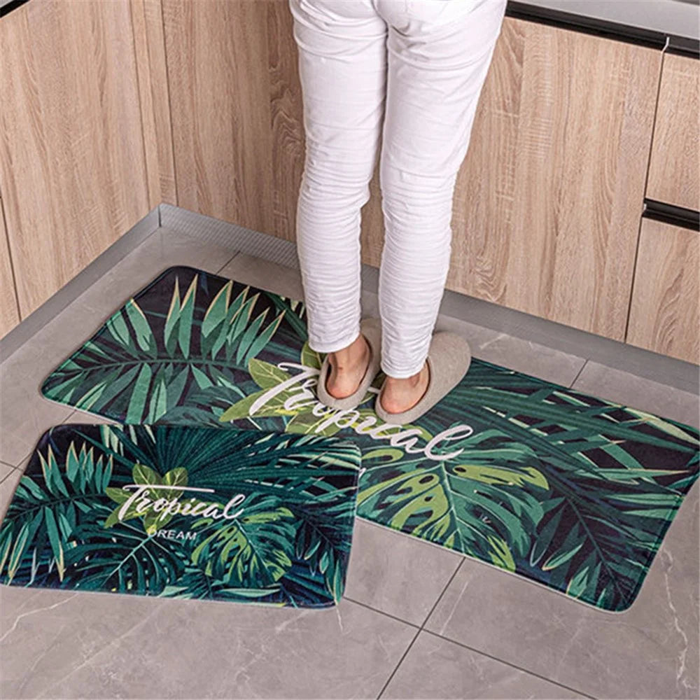 40x60cm Square Entrance Door Mat Non-Slip Water Absorbent Bathroom Mat Carpet - Bear - 4