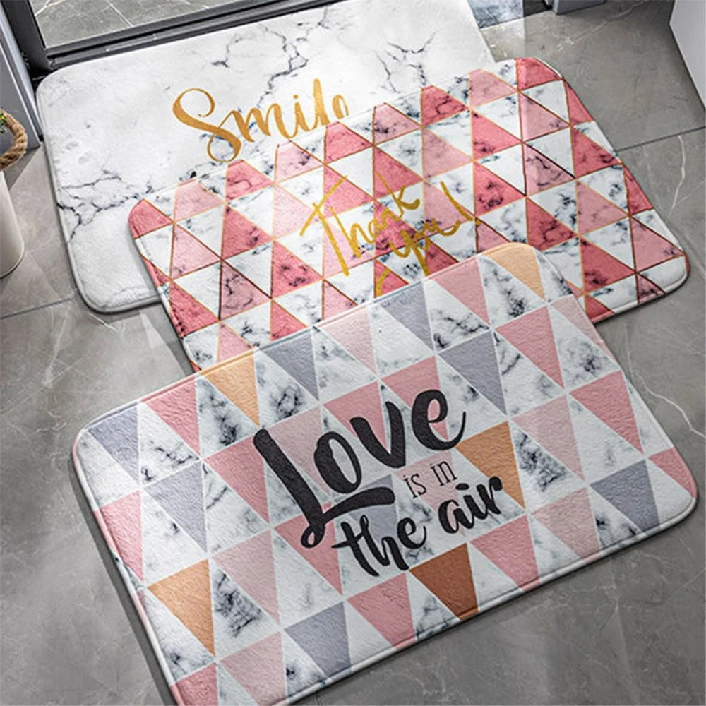 40x60cm Square Entrance Door Mat Non-Slip Water Absorbent Bathroom Mat Carpet - Bear - 6