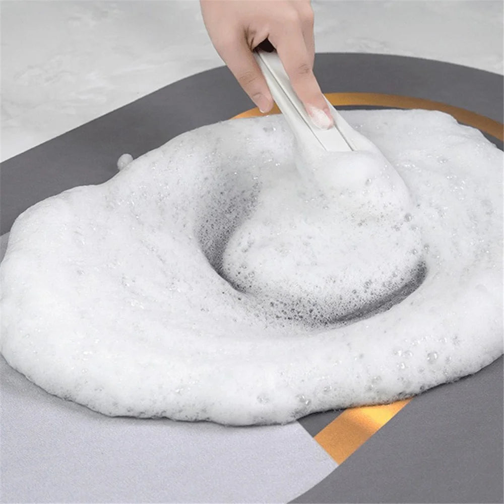 Y-1214-01 50x80cm Non-Slip Bath Mat Home Floor Pad Diatom Mud Water Absorbent Bathroom Carpet - Style-01 - 5