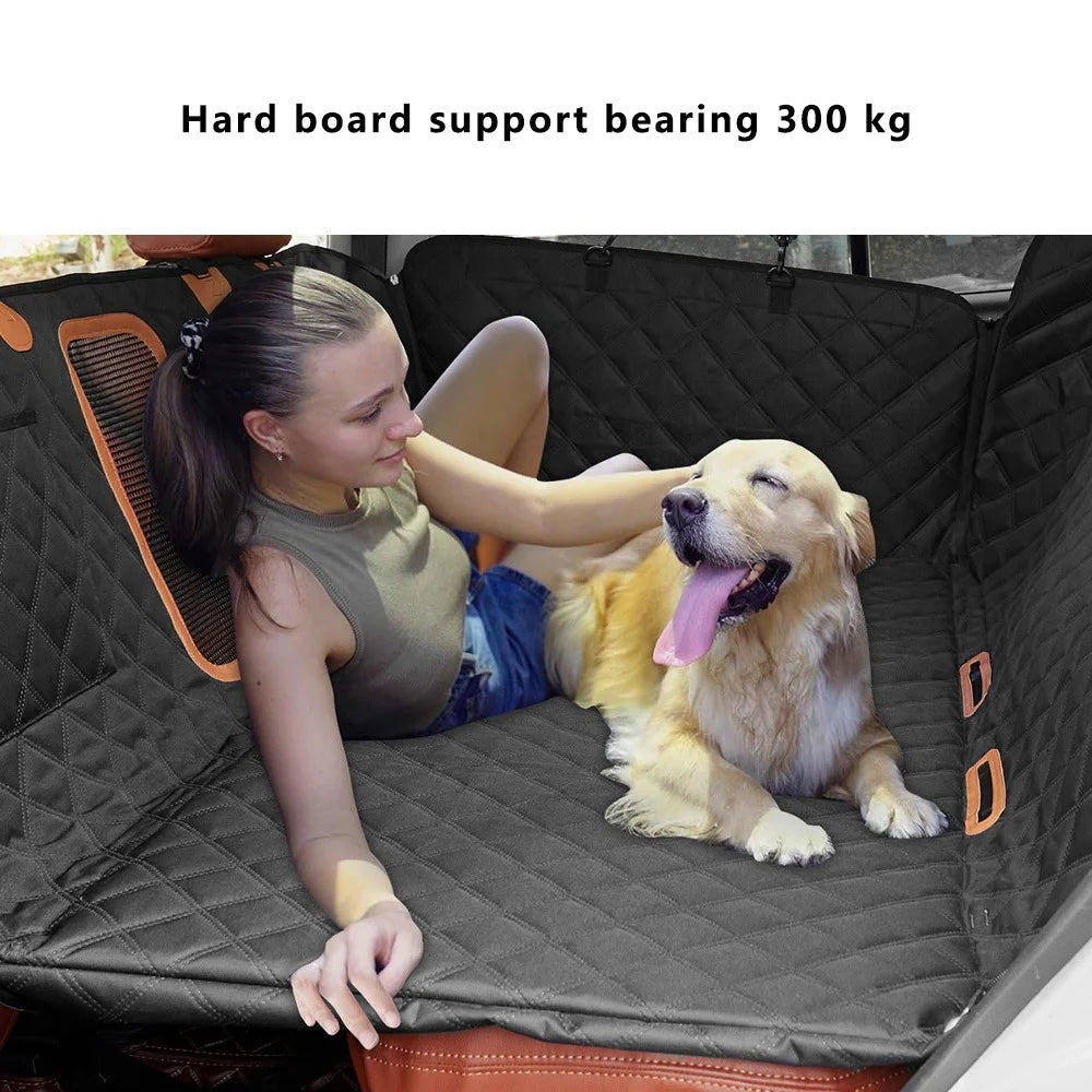 QCD-002 Car Back Seat Dog Pet Mat Support Board Waterproof Scratch Resistant Seat Cover - Grey - 2