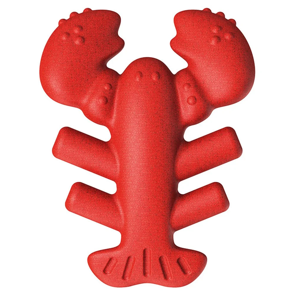 LX-01 Dog Chewing Teething Toy Lobster Pet Toy Gift for Medium Large Dogs (BPA Free, CPC  /  FDA  /  RoHS Certified) - Red - 1