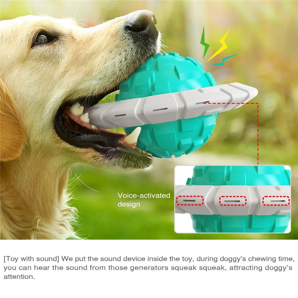 WXQ-02 Dog Interactive Flying Saucer Pet Chewing Squeaky Toy Gift (BPA Free, CPC / FDA / RoHS Certified) - Lake Blue - 7