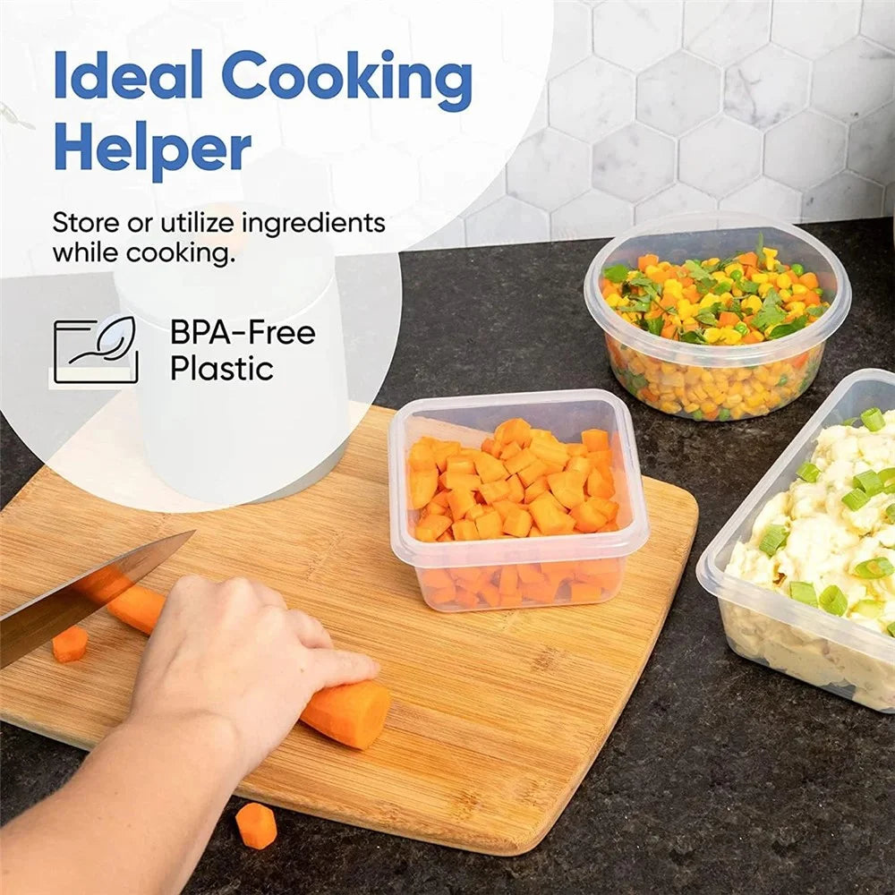 24Pcs / Set Food Storage Containers Kitchen Airtight PP Jars with Lid (BPA-Free, FDA / LFGB / FCM Certified) - 3