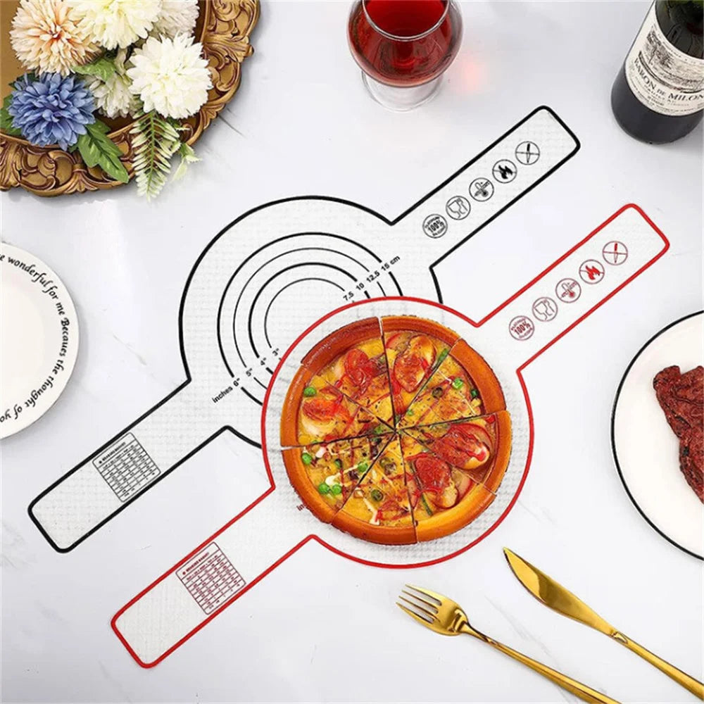 0.4mm Thickness Silicone Bread Sling Non-Stick Silicone Bread Baking Mat for Sourdough, Dough Lifter Liner with Handles, FDA Certified - Red - 7