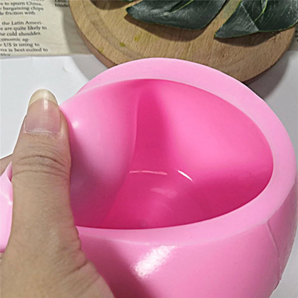 Apple Shape Mousse Mold DIY Scented Candle Silicone Mold (BPA-Free, No FDA Certificate) - SX-SW-66 - 4