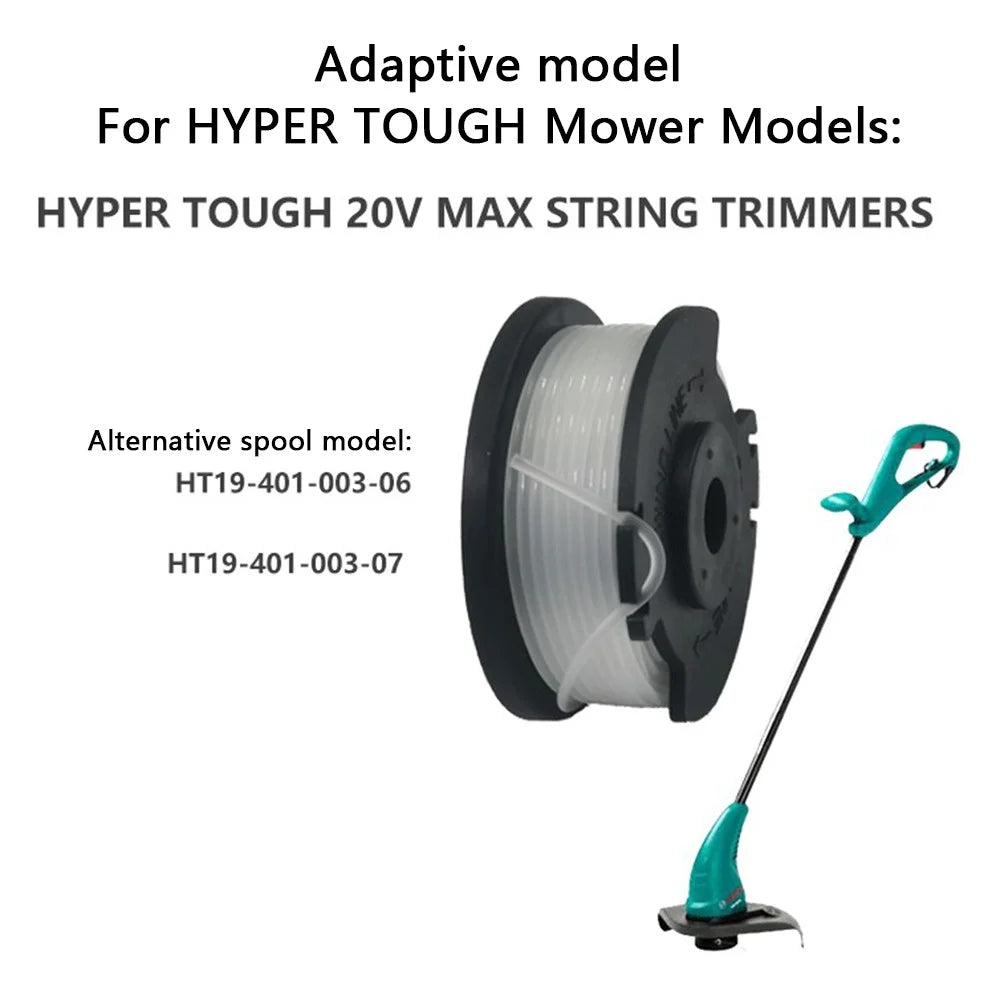 2PCS Replacement Spools for Hyper Tough 20V Max String Trimmer Wire Reels - 3