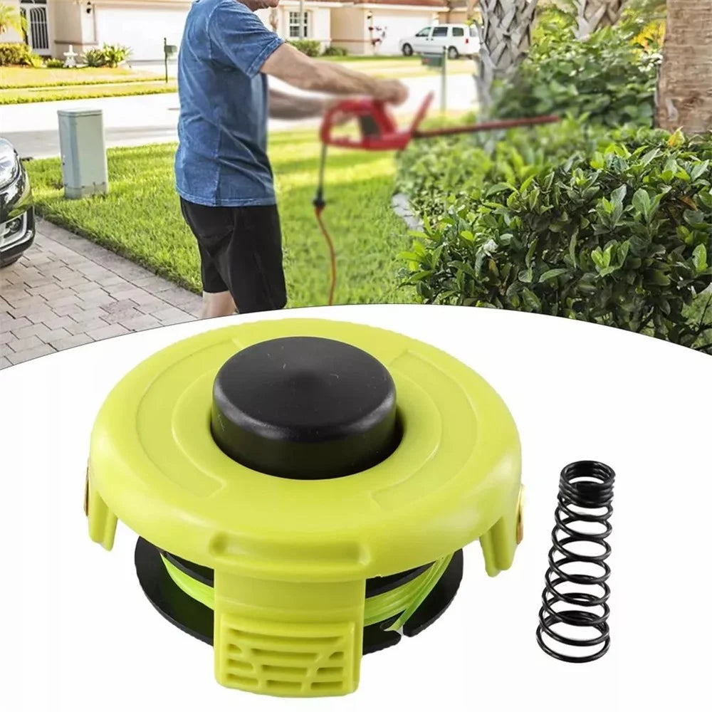 For Ryobi RLT3025F / RLT3025S / RLT3525S Lawn Mower RAC118 Spool Cap + Spring Replacement - 2