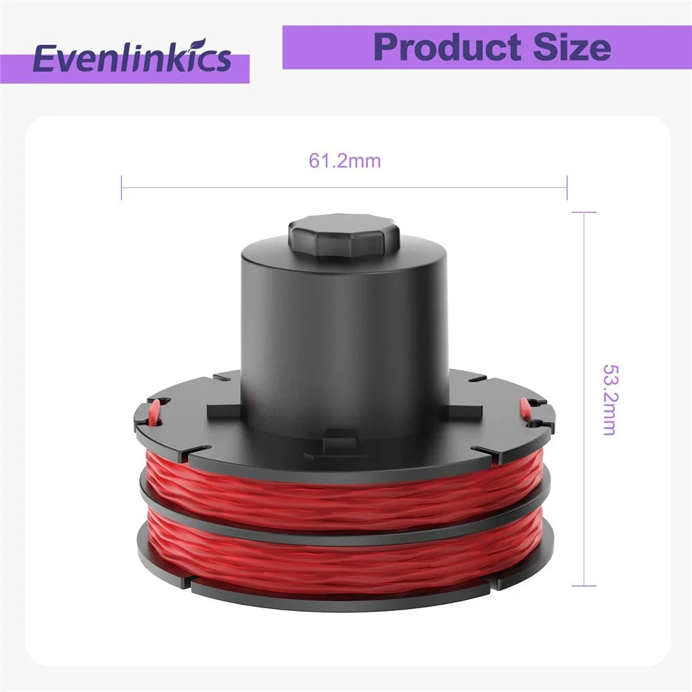 6PCS Replacement Spools for AL-KO Lawn Trimmer Wire Reels 112966 - 6