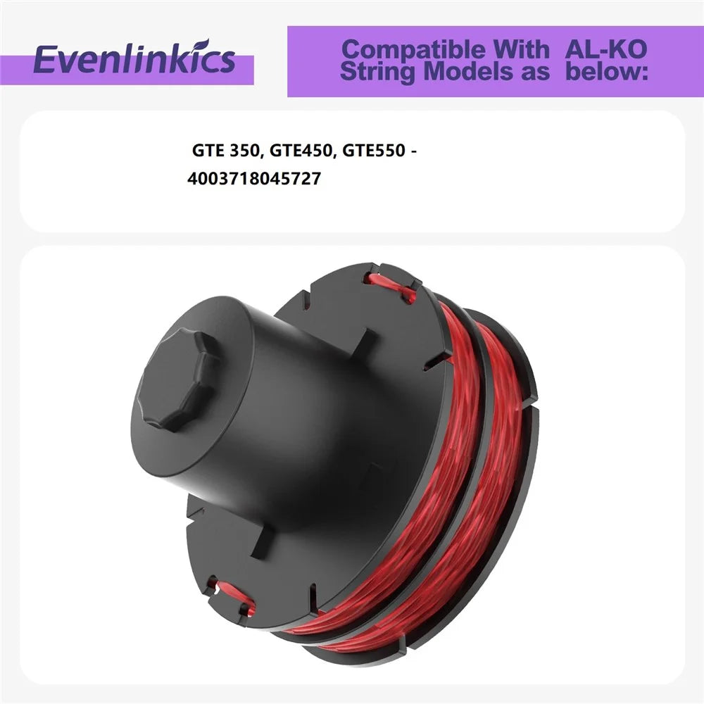 8PCS Replacement Spools for AL-KO Lawn Trimmer Wire Reels 112966 - 3